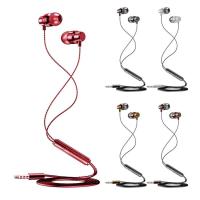 Metal In-Ear Headphones Line Control Earbuds with Microphone Universal Earphones for Computer Laptop and Mobile Phone elegant