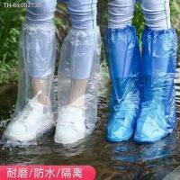 ┋☾๑ 10 Pairs Disposable Shoe Covers Convenient Rain Boots Thickened Wear-resistant Waterproof Dirt-proof Non-slip High-heeled Foot