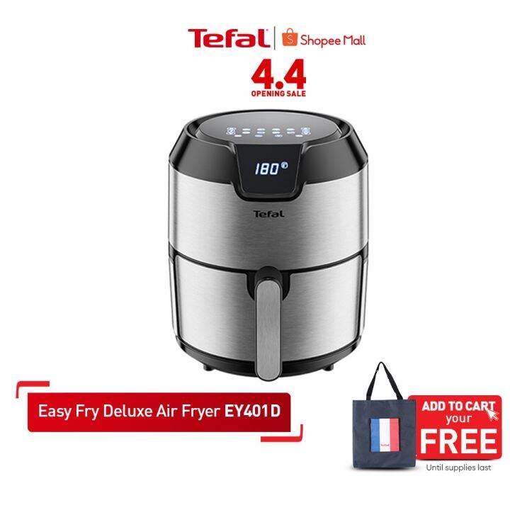 TEFAL Easy Fry Deluxe Digital Touch Screen Air Fryer 4.2L XL EY401D27