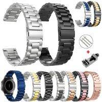 18mm 22mm 20mm 24mm Band Strap For Samsung Galaxy Watch 3 42 46mm gear S3 Active2 Steel for Huawei GT 2 Xiaomi Amazfit BIP GTR 2