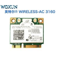 【⊕Good quality⊕】 baijiangyong 3160hmw Intel ใหม่ Dual Band ไร้สาย Ac บลูทูธการ์ด Mini Pcie รองรับ2.4และ5.8Ghz B/G/N/Ac