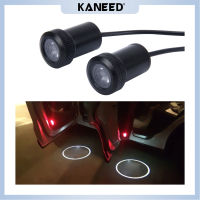 KANEED ไฟ LED เงาผีแสงเลเซอร์ LED ติดประตูรถต้อนรับตกแต่งความยาวสายเคเบิล: 96ซม. (คู่)