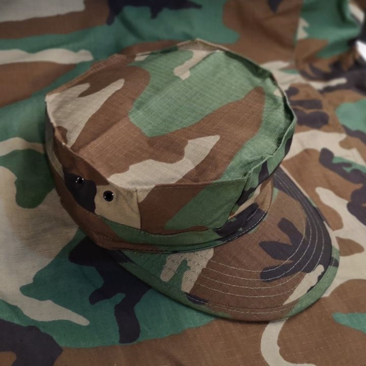 Camouflage Octagon Hat Tactical Marine Military Cap RipStop US Marine ...