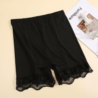 Sinstrong Seamless Lace Safety Shorts Front Cover Women Panties High Waist Flat Belly Pants Slim Shaping Underwear Stretch Boxer Briefs