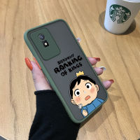 GGK เคสป้องกันกล้องสำหรับ Vivo Y02A Y02T การ์ตูนอะนิเมะจัดอันดับของพระมหากษัตริย์ขอบเคสนิ่มใส่โทรศัพท์ Poggi มีน้ำค้างแข็งโปร่งใสแข็งเคสป้องกันกล้องคลุมทั้งหมดกันกระแทก