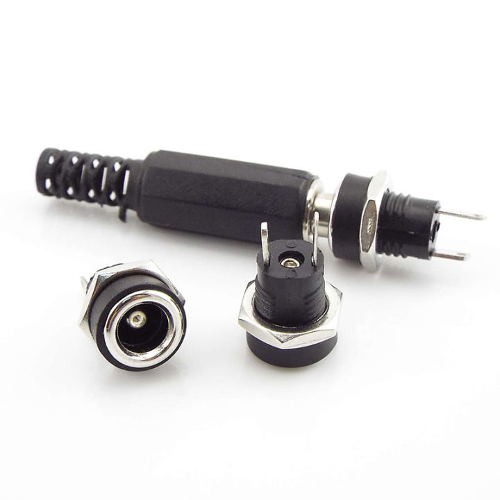 qkkqla-12v-5-5-2-1mm-dc-male-plugs-dc022-dc-099-power-socket-female-jack-screw-nut-panel-mount-connector-diy