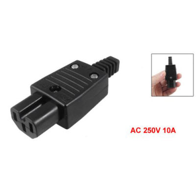 Black IEC320 C15 Female Outlet Socket Power Adapter Connector AC 250V 10A