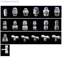 ✜ 1/4 3/8 OD Hose Tube 1/4 1/2 3/4 1/8 Plastic Pipe Quick Connectors RO Water Connector Fittings Reverse Osmosis System