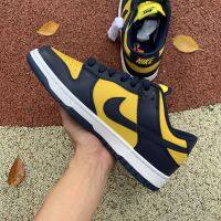 2023 New HOT [Original] SB-Duk-Low Varsity Maize "Michi -gan" Blue Yellow Casual. Sports Sneakers Board Shoes