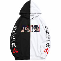 เสื้อฮู้ดอนารูโตะ,เสื้อฮู้ด Uchiha Itachi Sasuke พิมพ์ลายเสื้อสวมหัวสไตล์ฮาราจูกุทรงหลวมฤดูใบไม้ผลิและฤดูใบไม้ร่วง