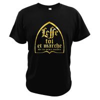 [COD]เสื้อยืดแขนสั้น พิมพ์ลายตัวอักษร Leffe Yourself And Walk If You Still Can สไตล์ฝรั่งเศส สําหรับผู้ชายS-5XL  M9GH