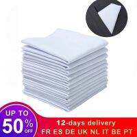 12pcs White 100% Cotton Napkins Reusable Napkin Handkerchief Cloth Diner Banquet Wedding Party Home Table Decorations 40x40cm