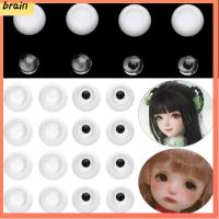 BRAIN 1Set 8~26mm DIY เครื่องประดับ ติดดินโคลน แผ่นปิดตาใสและดำ ของเล่นลูกตา ตาตุ๊กตาอะคริลิค