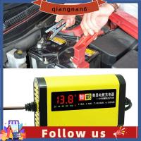 QIANGNAN6อะแดปเตอร์แท่นชาร์จแบตเตอรี่อัตโนมัติรถยนต์2A 12V สำหรับมอเตอร์ไซค์รถบรรทุกเคลื่อนที่ด้วยตนเองที่ชาร์จไฟในรถที่มีจอแสดงผลแบบ LED