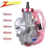 【hot】❇✸  Motorcycle PWK Carburetor 34 36 38 40 42mm Carburedor With Jet UTV 250 300 350 400CC Engine