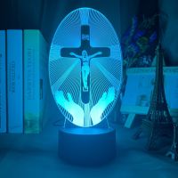 Crucifixion of Jesus Led Night Light for Church Decoration Lights Cool Gift for Christians Usb Battery Powered Room Table Lamp