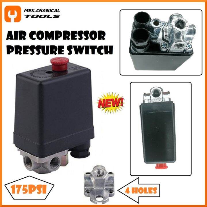 Air Compressor Pressure Switch 4 Holes 175 PSI Lazada PH