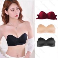 SEAMLESS STRAPLESS PUSH UP BRA BACKLESS STRAP(free size)(free Strap)