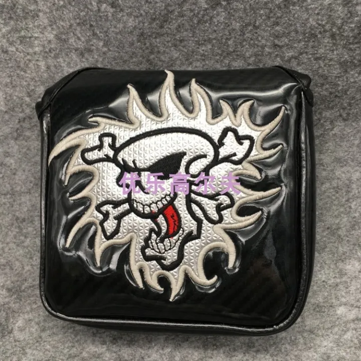 Golf clubs set of big square set of skull putter head suction