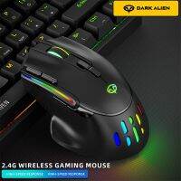 New Product D4 2.4G Wireless Game Mouse RGB Light 9-button USB Interface Suitable For Laptop Desktop Computer Office Basic Mice