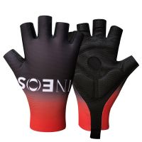 hotx【DT】 INEOS Half Cycling Gloves Damping Mittens Mtb Road MTB Men Guantes Ciclismo