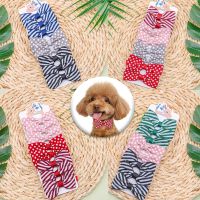 8Pcs Striped Pet Dog Bow Tie Dog Bowties Two Style Dots New Design Mix Dog Collar Tie Adjustable Strap Pet Grooming Supplies