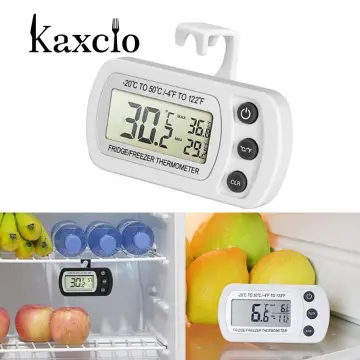 Waterproof Refrigerator Fridge Thermometer, Digital Freezer Room Thermometer,  Max/Min Record Function Large LCD Screen For Kitchen, Restaurants