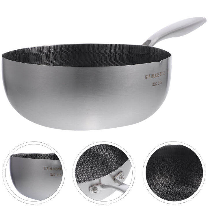 【Ready Stock】 Chinese Cooking Pot Metal Wok Gas Top Honeycomb Pan ...