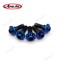 Arashi Brake Disc Rotors M8x22mm Mounting Bolts Motorcycle Titanium Screw Bolt Cylindrical Head Torx Drive For KAWASKI YAMAHA