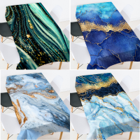 Hot-selling Colorful Marble Tablecloth Home Decoration Accessories Fashionable Atmosphere Rectangular Antifouling Tablecloth