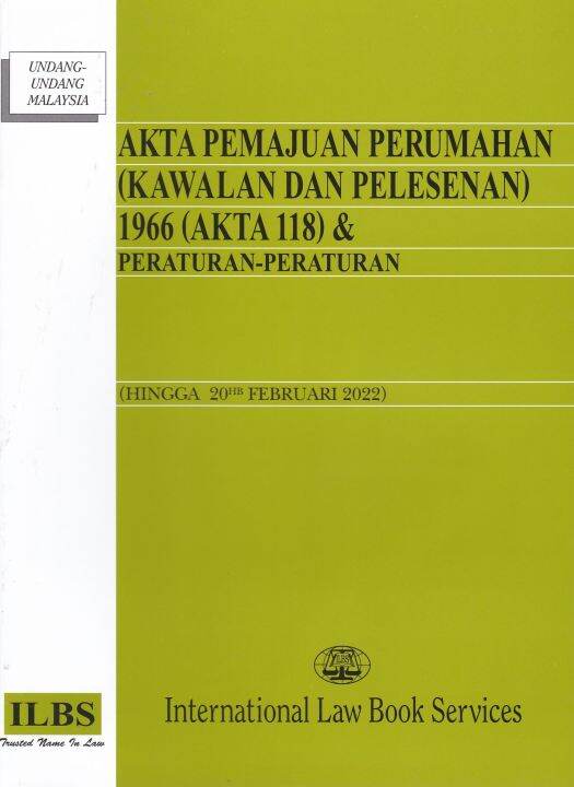 Akta Pemajuan Perumahan (Kawalan Dan Pelesesenan) 1966 (Akta 118 ...