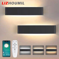 โคมไฟแบ็คดรอปเป่าลม Led LIZHOUMIL 2.4G แอปรีโมทคอนโทรลอัจฉริยะขึ้นลงโคมไฟสำหรับบ้านห้องน้ำในบ้านไฟติดบันได