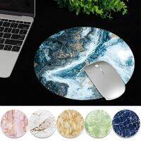 ✳▥ 2023 Anti-Slip Gaming Mouse Pad for Laptop Pc Marble Series Mice Cushion New Mausepad Comfortabele Round Desk Mat 22x22 Cm