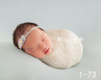☄ Recém-nascido Fotografia Prop Baby Knitted Stretch Fabric Blanket Infantil Photo Shoot Acessórios Estúdio Backdrop