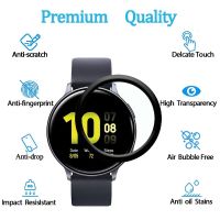 40D Film Soft Glass For Samsung Galaxy Watch Active2 40mm 44mm Full Cover Curved active Edge Screen Protective Scratch Resistant