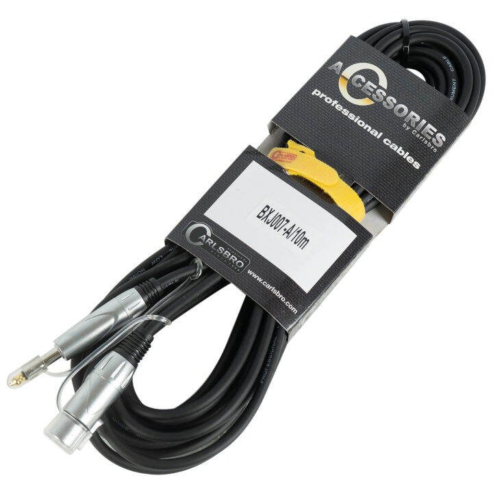 carlsbro-สายไมค์-phone-jack-to-xlr-ตัวเมีย-10-เมตร-รุ่น-bxj007a-10m-phone-jack-to-xlr-female-mic-cable-สายไมโครโฟน-สายแคนนอนตัวเมีย-สายแจ็ค-cannon-แถมฟรีที่รัดสาย