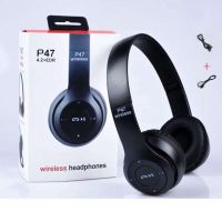 หูฟังบลูทูธ ไร้สาย P47 Bluetooth Headphone Stereo ใส่เมมได้ คุยโรทศัพท์ รับสายสนทนา