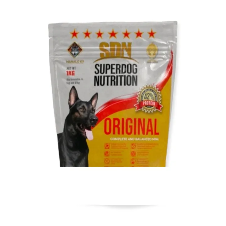 1 kilo SDN dog food original packaging SDN SuperDog Nutrition by Manalo ...