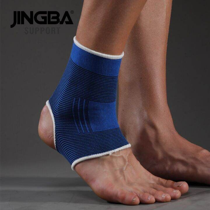 jingba-สนับสนุน1ชิ้นกีฬาอุปกรณ์ป้องกันฟุตบอลอุปกรณ์พยุงข้อเท้าบาสเก็ตบอลรั้งข้อเท้าไนล่อนสนับสนุนการบีบอัดข้อเท้า