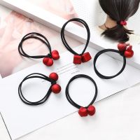 【CW】 Pendant Hair Bands New Year Rope Elastic Rubber for Accessories Ponytail Holder