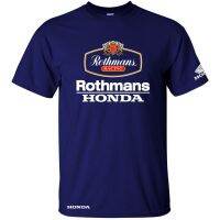 Classic Rothmans Honda Motor Bike Le Mans Inspired Mens T-shirt Oversize 100% Cotton Sports Tops Tee