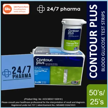 Shop Contour Plus Blood Glucose Test Strips online