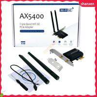 SHANXEN AX5400บลูทูธ5.2 AX210ชิปเซ็ตไวไฟ6E การ์ดเน็ตเวิร์ก2.4G/5G/6Ghz อะแดปเตอร์ WiFi ไร้สาย5400Mbps