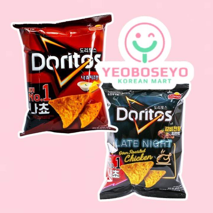 LOTTE DORITOS NACHO CHEESE/ RIBS CHICKEN FLAVOR 84G | Lazada PH