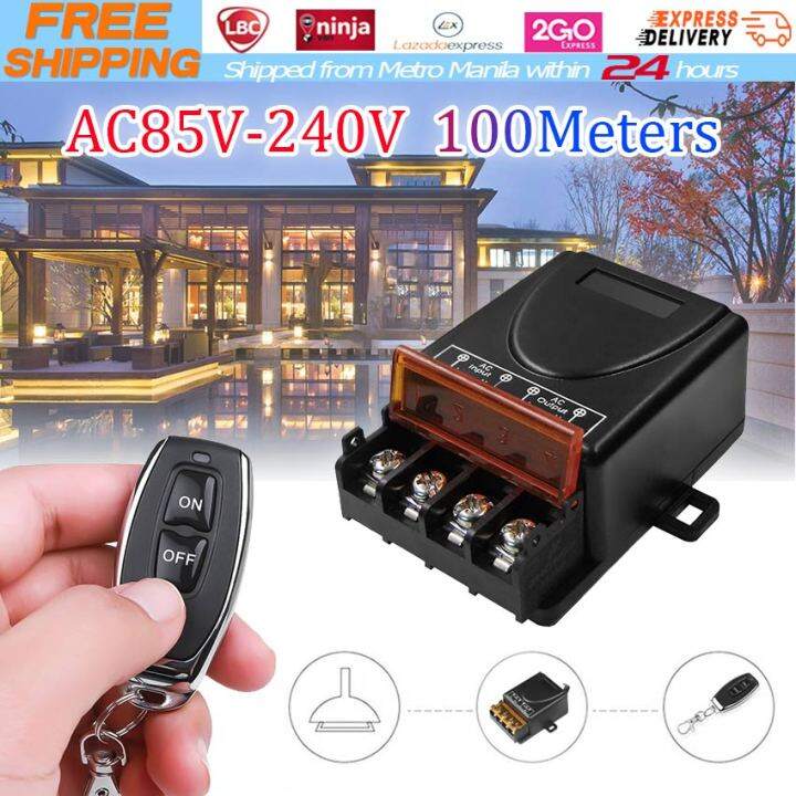 433Mhz AC 220V 30A Wireless Remote Control Switch 1CH RF High Power ...