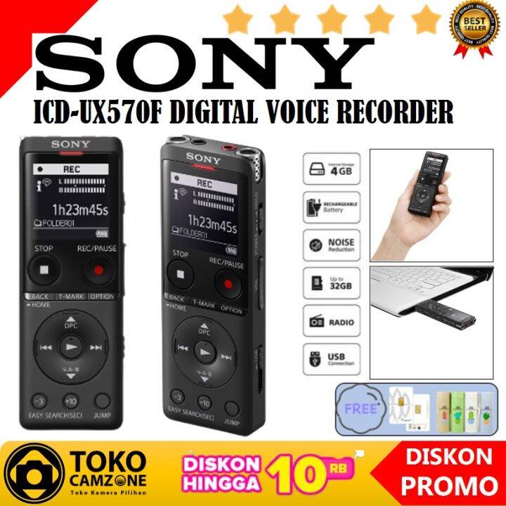 Sony ICDUX570 Digital Voice Recorder Lazada Indonesia