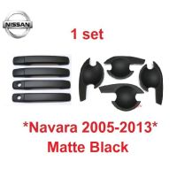 SALE เบ้ารอง ครอบมือเปิด เบ้ากันรอย Nissan Navara D40 2005 - 2013 ดำด้าน นิสสัน นาวาร่า ถาดรองมือเปิดประตู เบ้ามือจับประตู ยานยนต์ อุปกรณ์ภายนอกรถยนต์ อื่นๆ