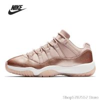 New Arrival HOT 【Original】 ΝΙΚΕ Ar- J0dn- 11 R Low Rose Gold (W) Fashion Basketball Shoes MenS and WomenS Outdoor Sports Shoes Unisex {Free Shipping}