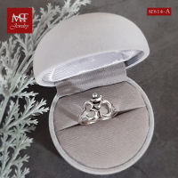 MT แหวนเงินแท้ โอม สัญลักษณ์ แห่งความสำเร็จ งานรมดำ ไซส์ : 51, 58 Solid 925 Sterling Silver Ring (sr614-A) MT Jewelry มณีธารา