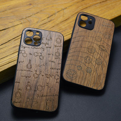 Elewood Cases For Iphone X 8 7 Plus Wood Original Covers Walnut iPhone 13 12 Mini 11 Pro Xs Max XR SE2020 Ultra Thin Wooden Hull